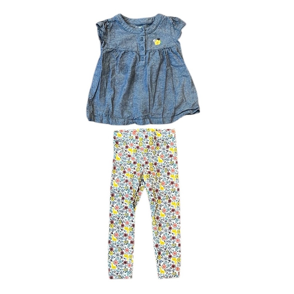 Carter’s Two Piece Floral Outfit Size 3T